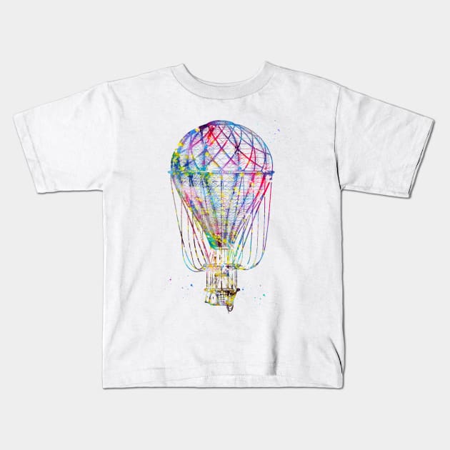 Hot air balloon Kids T-Shirt by erzebeth